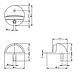 Intersteel Deurstopper rond model mat zwart | De Oude Deurklink jaren 30 deurbeslag Intersteel Deurstopper rond model mat zwart | De Oude Deurklink jaren 30 deurbeslag