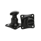 De Oude Deurklink WC Slot Draaiknop in mat zwart