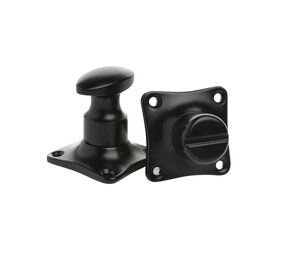 De Oude Deurklink WC Slot Draaiknop mat zwart De Oude Deurklink WC Slot Draaiknop mat zwart
