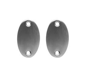 De Oude Deurklink Blindrozet ovaal - mat nikkel