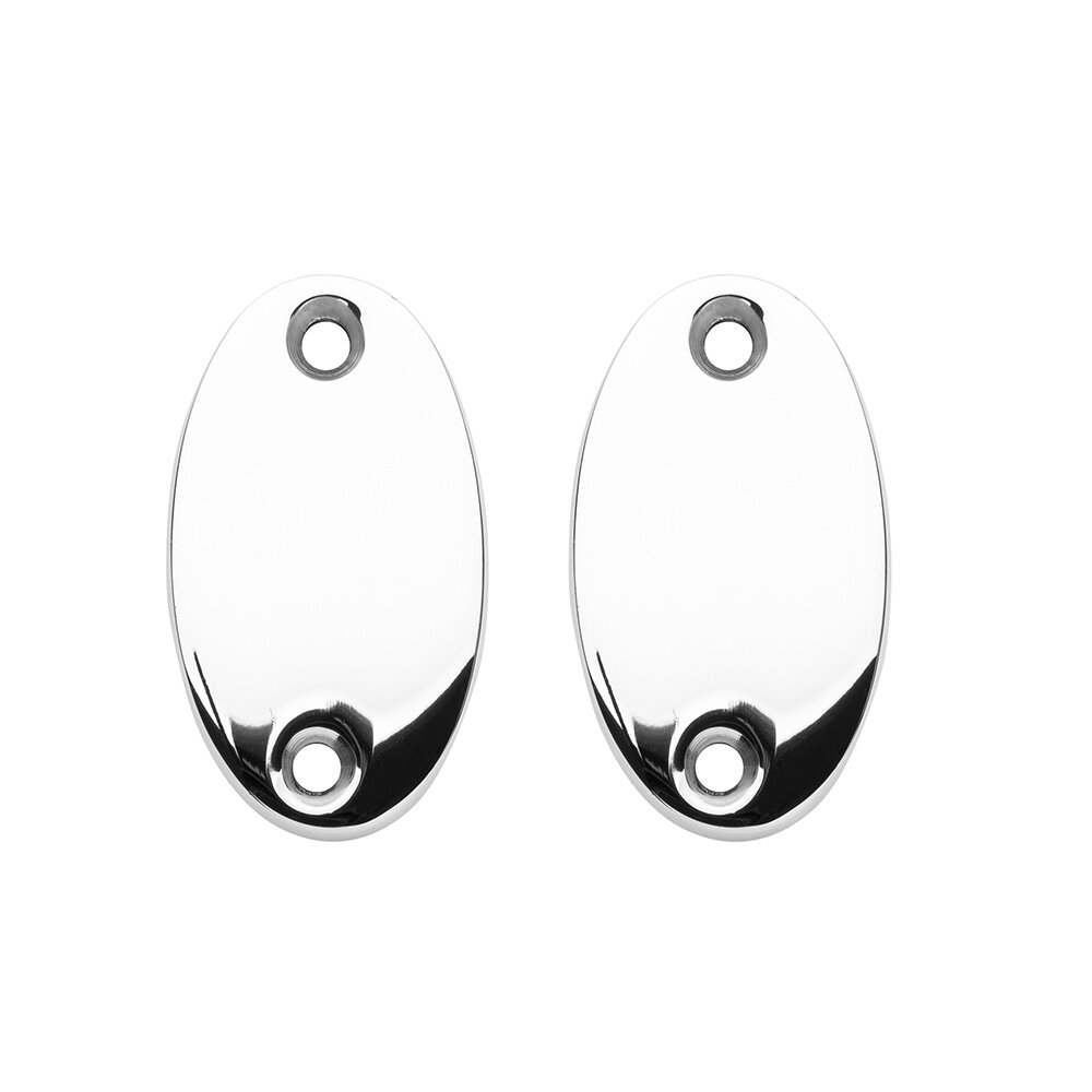 De Oude Deurklink Blindrozet ovaal - glanzend nikkel De Oude Deurklink Blindrozet ovaal - glanzend nikkel