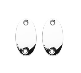 De Oude Deurklink Blindrozet ovaal - glanzend nikkel De Oude Deurklink Blindrozet ovaal - glanzend nikkel