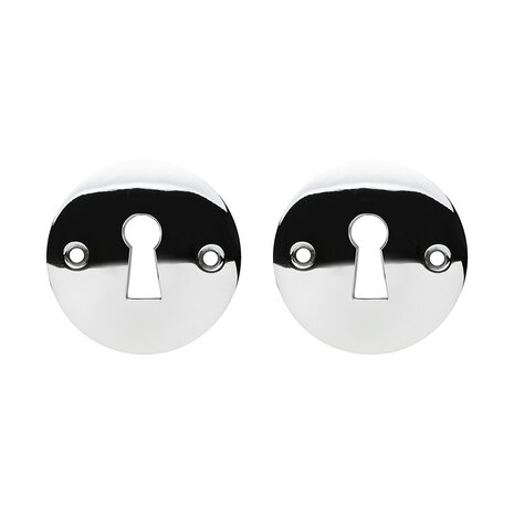 De Oude Deurklink Sleutelrozet - Rond nikkel | De Oude Deurklink jaren 30 deurbeslag