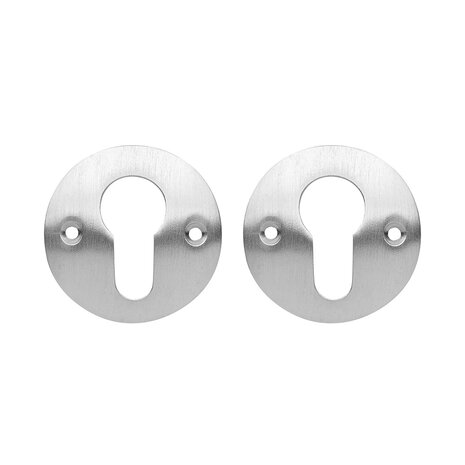 De Oude Deurklink Set Cilinderrozet in mat nikkel De Oude Deurklink Set Cilinderrozet in mat nikkel