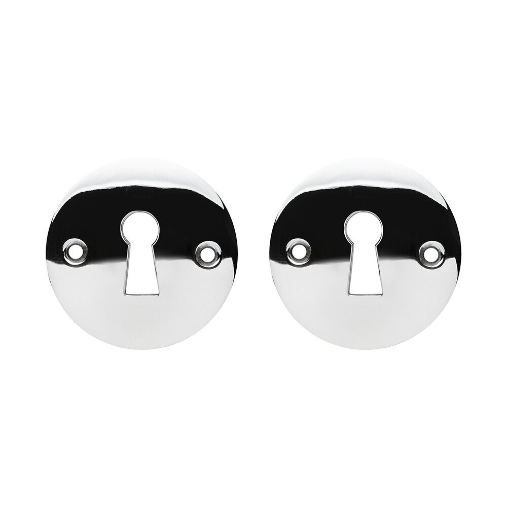 De Oude Deurklink Klassiek geveerd glanzend nikkel rond en sleutelrozet De Oude Deurklink Klassiek geveerd glanzend nikkel rond en sleutelrozet