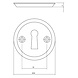 Intersteel Intersteel Sleutelrozetten rond messing getrommeld - schroefgat montage | De Oude Deurklink Intersteel Intersteel Sleutelrozetten rond messing getrommeld - schroefgat montage | De Oude Deurklink