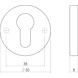 Intersteel Intersteel Cilinderrozet rond messing gelakt deurbeslag binnendeur | De Oude Deurklink Intersteel Intersteel Cilinderrozet rond messing gelakt deurbeslag binnendeur | De Oude Deurklink