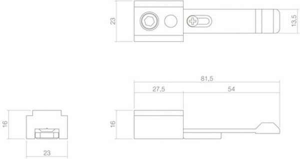 Intersteel Vastzetinrichting tbv glijarm deurdranger