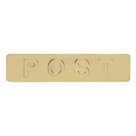 De Oude Deurklink Front voor Homebox buitenklep glanzend messing