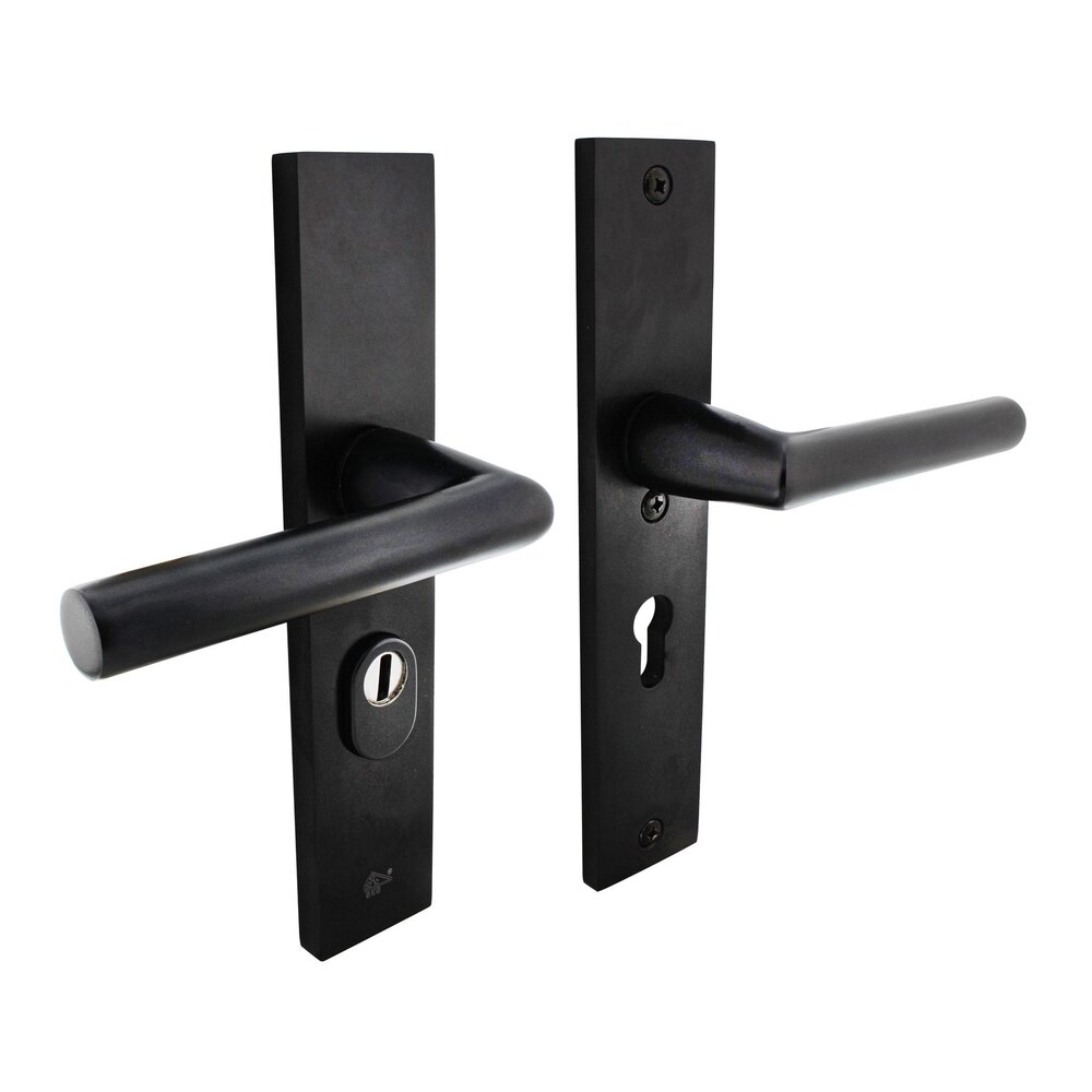 Intersteel Intersteel Veiligheidsbeslag SKG3 mat zwart PC55mm kerntrekbeveiliging | De Oude Deurklink klassiek buitendeurbeslag Intersteel Intersteel Veiligheidsbeslag SKG3 mat zwart PC55mm kerntrekbeveiliging | De Oude Deurklink klassiek buitendeurbeslag