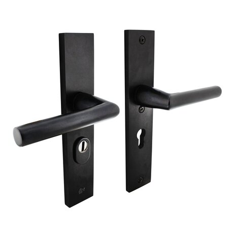 Intersteel Intersteel Veiligheidsbeslag SKG3 mat zwart PC55mm kerntrekbeveiliging | De Oude Deurklink klassiek buitendeurbeslag Intersteel Intersteel Veiligheidsbeslag SKG3 mat zwart PC55mm kerntrekbeveiliging | De Oude Deurklink klassiek buitendeurbeslag