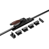 De Oude Deurklink Deur Espagnolet retro palissander met stangenset mat zwart De Oude Deurklink Deur Espagnolet retro palissander met stangenset mat zwart