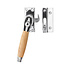 Raamsluiting eikenhout/nikkel met slot retro links Raamsluiting eikenhout/nikkel met slot retro links
