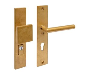 Intersteel Veiligheidsbeslag SKG3 rechthoekig PC 72mm messing getrommeld Intersteel Veiligheidsbeslag SKG3 rechthoekig PC 72mm messing getrommeld