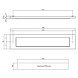 Intersteel Intersteel Brievenbus voordeur met klep en regenrand PVD messing getrommeld | De Oude Deurklink Intersteel Intersteel Brievenbus voordeur met klep en regenrand PVD messing getrommeld | De Oude Deurklink