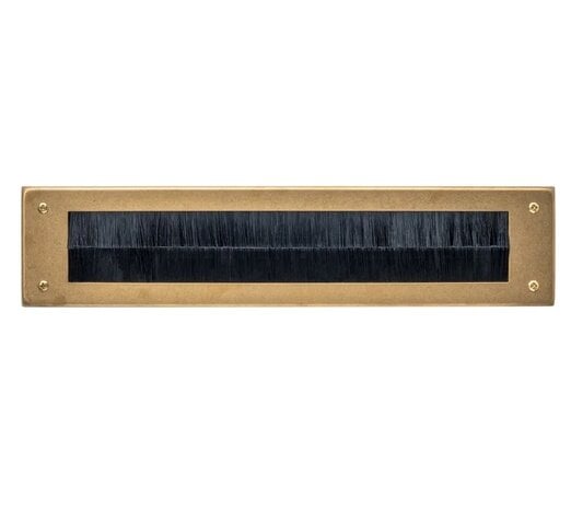 Intersteel Intersteel Tochtwering brievenbus rechthoekig PVD messing getrommeld | De Oude Deurklink Intersteel Intersteel Tochtwering brievenbus rechthoekig PVD messing getrommeld | De Oude Deurklink