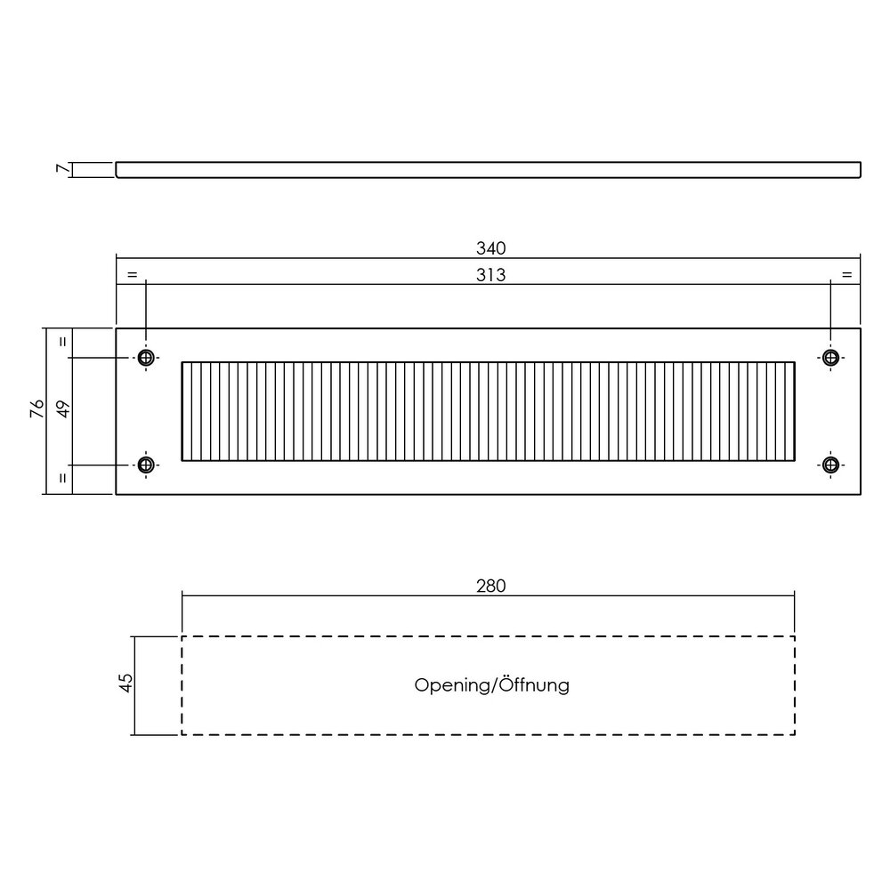 Intersteel Intersteel Tochtwering brievenbus rechthoekig PVD messing getrommeld | De Oude Deurklink Intersteel Intersteel Tochtwering brievenbus rechthoekig PVD messing getrommeld | De Oude Deurklink