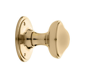 De Oude Deurklink Klassieke vaste deurknop messing gelakt De Oude Deurklink Klassieke vaste deurknop messing gelakt