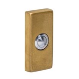 Intersteel Deurbel rechthoekig 65x30x10mm verdekt PVD messing getrommeld