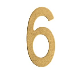 Intersteel Messing getrommeld huisnummer 6