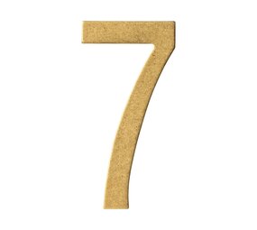 Intersteel Messing getrommeld huisnummer 7 Intersteel Messing getrommeld huisnummer 7