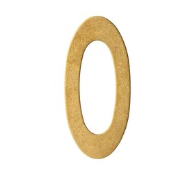 Intersteel Messing getrommeld huisnummer 0