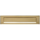 Intersteel PDV messing brievenbus met klep en regenrand