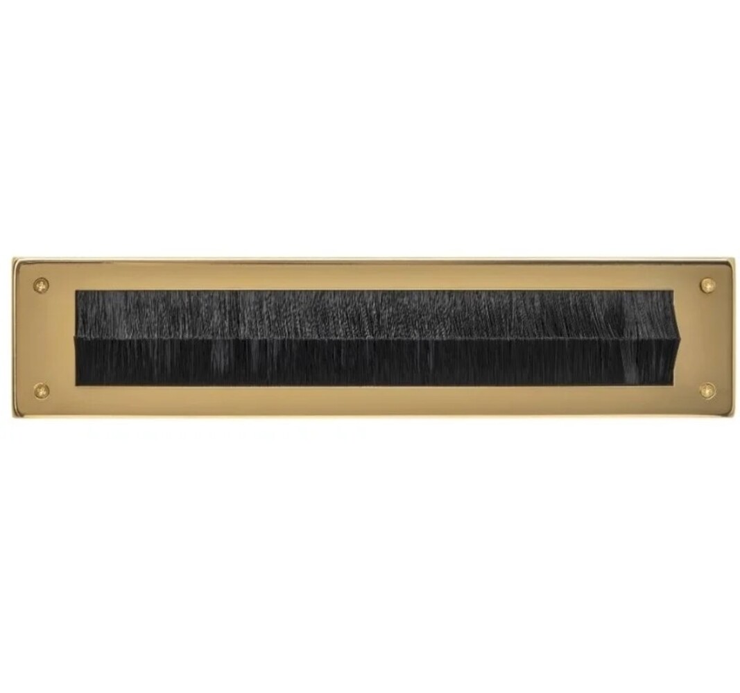 Intersteel Intersteel Tochtwering brievenbus rechthoekig PVD messingkleur | De Oude Deurklink Intersteel Intersteel Tochtwering brievenbus rechthoekig PVD messingkleur | De Oude Deurklink