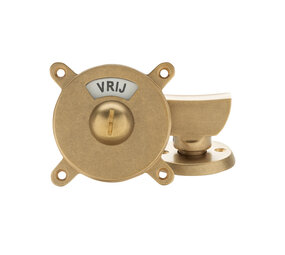 De Oude Deurklink WC sluiting Resident getrommeld messing De Oude Deurklink WC sluiting Resident getrommeld messing