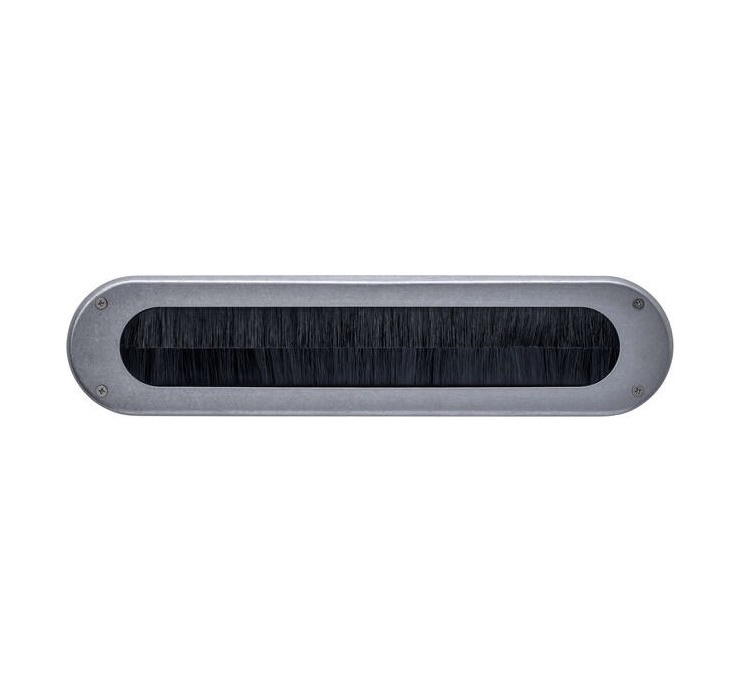 Intersteel Tochtwering ovaal 340x80mm rvs getrommeld