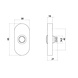 Intersteel Intersteel Deurbel voordeur ovaal RVS getrommeld - verdekte montage (65x30x10mm) | De Oude Deurklink Intersteel Intersteel Deurbel voordeur ovaal RVS getrommeld - verdekte montage (65x30x10mm) | De Oude Deurklink