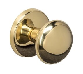 Intersteel Voordeurknop paddenstoel ø58mm op achterplaat éénzijdige montage PVD messingkleur Intersteel Voordeurknop paddenstoel ø58mm op achterplaat éénzijdige montage PVD messingkleur