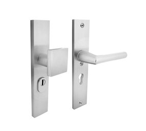 Intersteel Veiligheidsbeslag kerntrekbeveiliging skg3 profielcilinder 55 mm rechthoekig voordeurbeslag