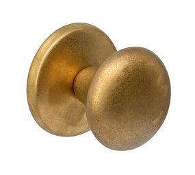 Intersteel Voordeurknop paddenstoel ø58mm éénzijdige montage PVD messing getrommeld Intersteel Voordeurknop paddenstoel ø58mm éénzijdige montage PVD messing getrommeld