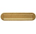 Brievenbus ovaal met klep/regenrand PVD messing getrommeld Brievenbus ovaal met klep/regenrand PVD messing getrommeld
