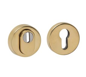 Intersteel SKG3 veiligheidsrozetten rond verdekt ø52x12mm met kerntrekbeveiliging PVD messingkleur Intersteel SKG3 veiligheidsrozetten rond verdekt ø52x12mm met kerntrekbeveiliging PVD messingkleur