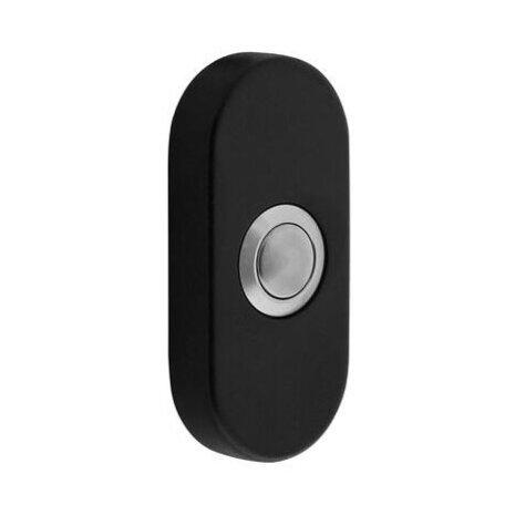 Intersteel Deurbel ovaal verdekt 65x30x10 RVS mat zwart Intersteel Deurbel ovaal verdekt 65x30x10 RVS mat zwart