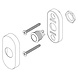 Intersteel Intersteel Deurbel voordeur ovaal PVD messing getrommeld - verdekte montage | De Oude Deurklink Intersteel Intersteel Deurbel voordeur ovaal PVD messing getrommeld - verdekte montage | De Oude Deurklink