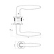 Intersteel Deurklink Q 03 op verdekt rozet PVD antraciet grijs Intersteel Deurklink Q 03 op verdekt rozet PVD antraciet grijs