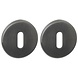 Intersteel Intersteel Sleutelrozetten rond PVD antraciet grijs - verdekt montage | De Oude Deurklink Intersteel Intersteel Sleutelrozetten rond PVD antraciet grijs - verdekt montage | De Oude Deurklink