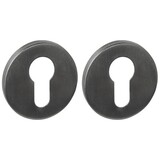 Intersteel Cilinderrozetten verdekt PVD antraciet grijs Intersteel Cilinderrozetten verdekt PVD antraciet grijs