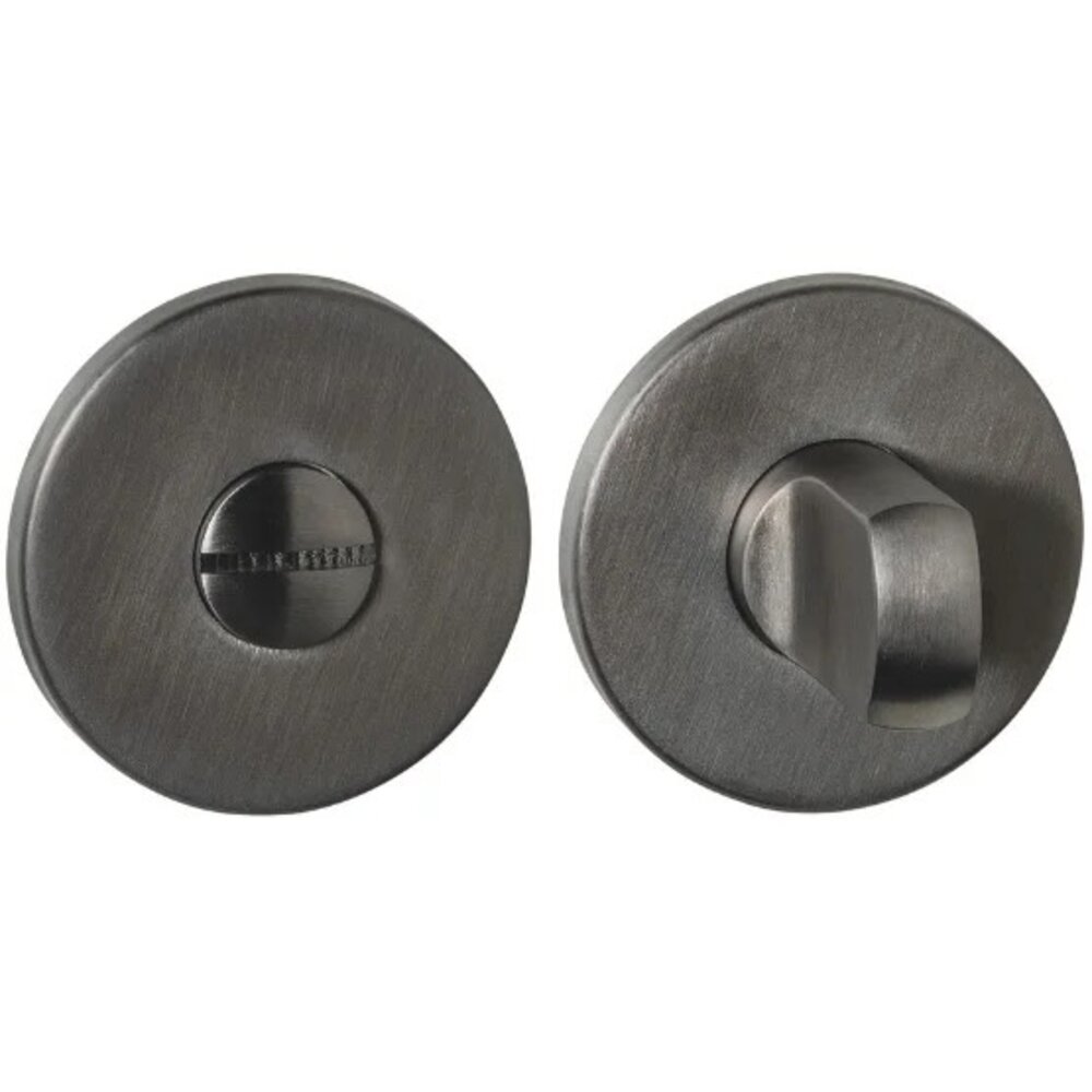 Intersteel Intersteel WC-slot PVD antraciet grijs badkamer toilet deurbeslag | De Oude Deurklink jaren 30 deurbeslag Intersteel Intersteel WC-slot PVD antraciet grijs badkamer toilet deurbeslag | De Oude Deurklink jaren 30 deurbeslag