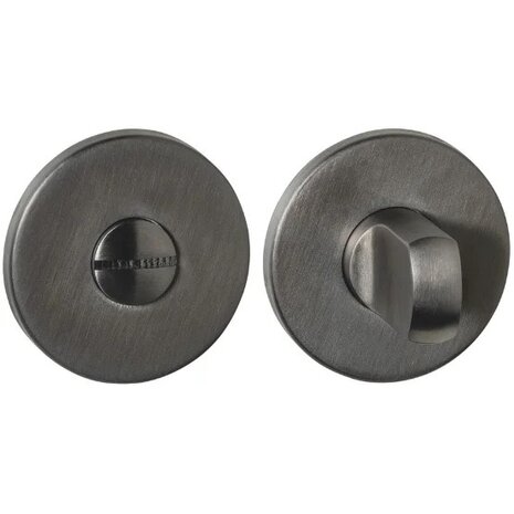 Intersteel Intersteel WC-slot PVD antraciet grijs badkamer toilet deurbeslag | De Oude Deurklink jaren 30 deurbeslag Intersteel Intersteel WC-slot PVD antraciet grijs badkamer toilet deurbeslag | De Oude Deurklink jaren 30 deurbeslag