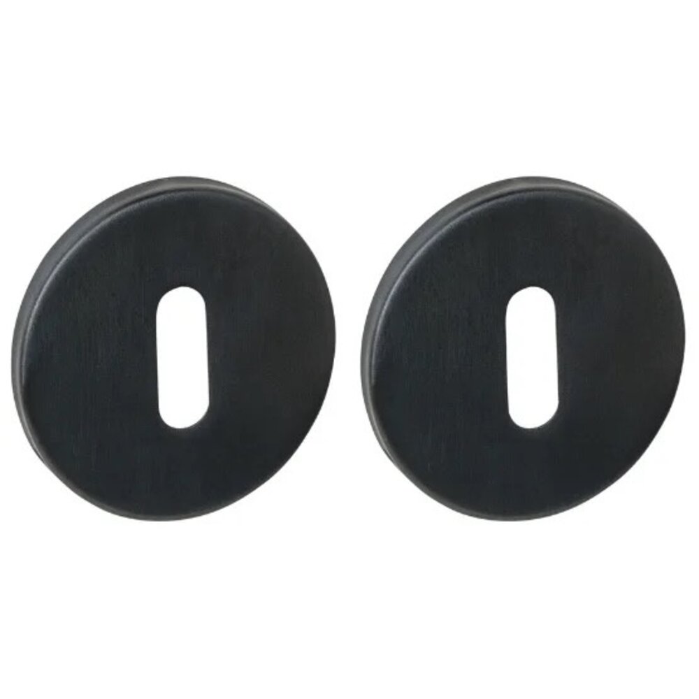 Intersteel Intersteel Sleutelrozetten rond PVD zwart - verdekt montage | De Oude Deurklink Intersteel Intersteel Sleutelrozetten rond PVD zwart - verdekt montage | De Oude Deurklink