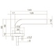 Intersteel Enkele deurklink Luzern op rozet verdekt ø53x10mm PVD messing getrommeld Intersteel Enkele deurklink Luzern op rozet verdekt ø53x10mm PVD messing getrommeld