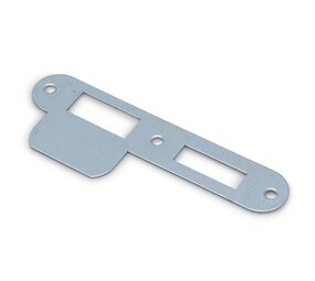 Dulimex RVS sluitplaat ronde hoeken t.b.v. veiligheidsinsteekslot PC55 Dulimex RVS sluitplaat ronde hoeken t.b.v. veiligheidsinsteekslot PC55