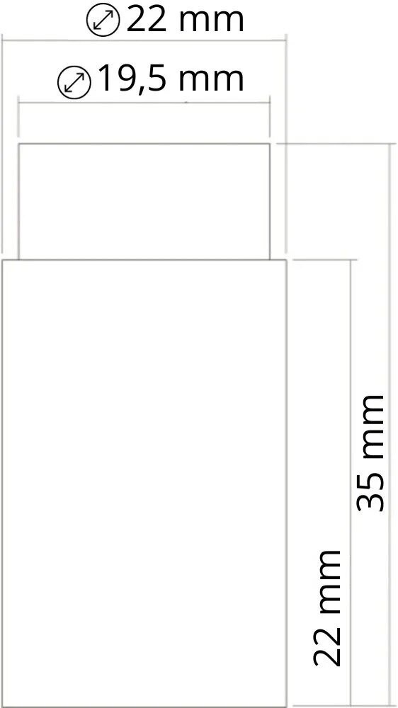 De Oude Deurklink Deurstopper wandmontage 35x22mm getrommeld messing