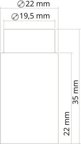 De Oude Deurklink Deurstopper wandmontage 35x22mm getrommeld messing