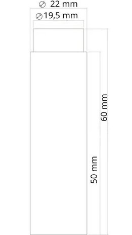 De Oude Deurklink Deurstopper wandmontage 60x22mm getrommeld messing