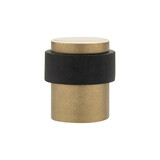De Oude Deurklink Deurstopper vloermontage 30x40mm getrommeld messing De Oude Deurklink Deurstopper vloermontage 30x40mm getrommeld messing
